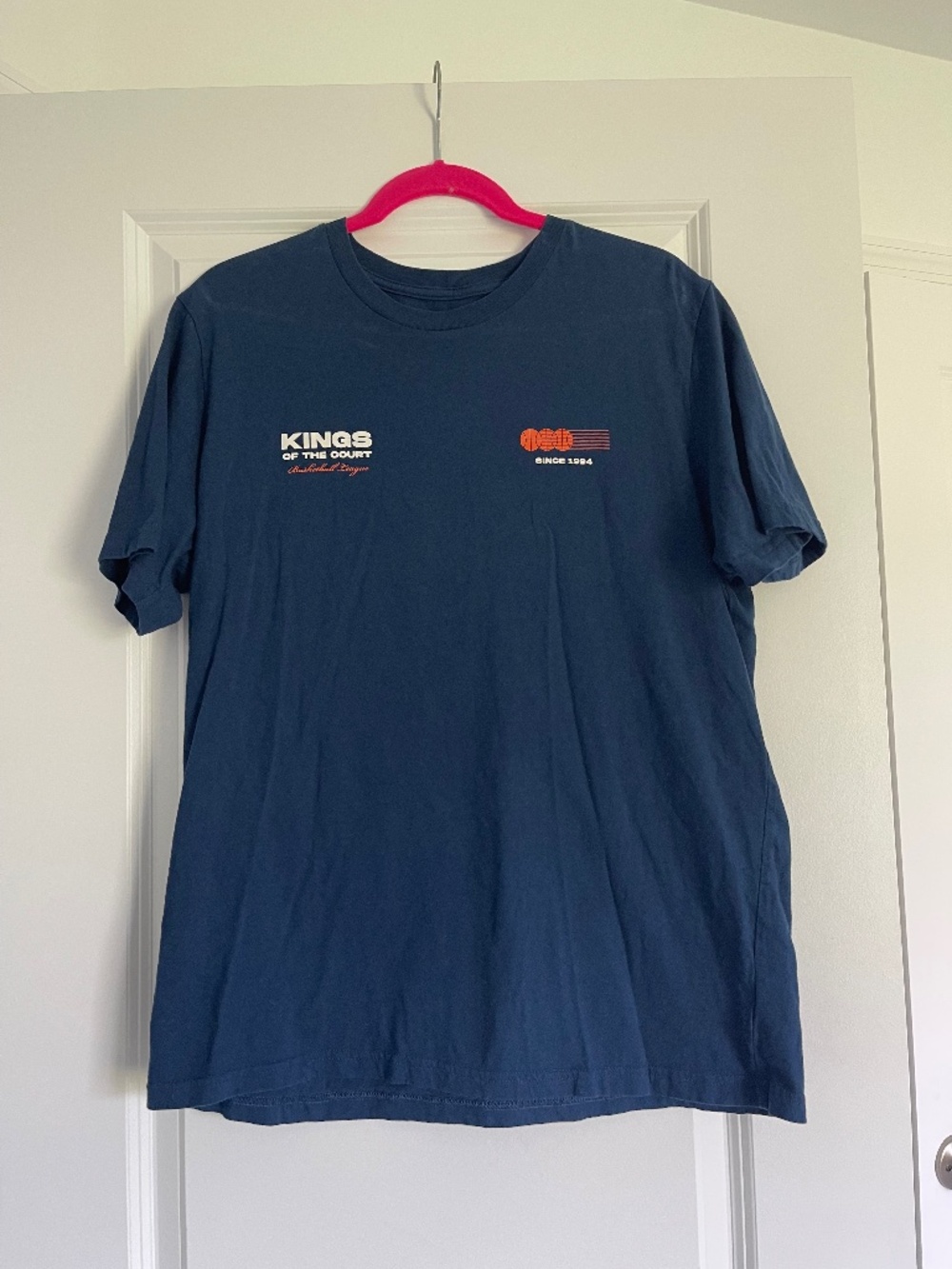 Kings Of The Court Basketball Men’s Tshirt Size L Navy Blue